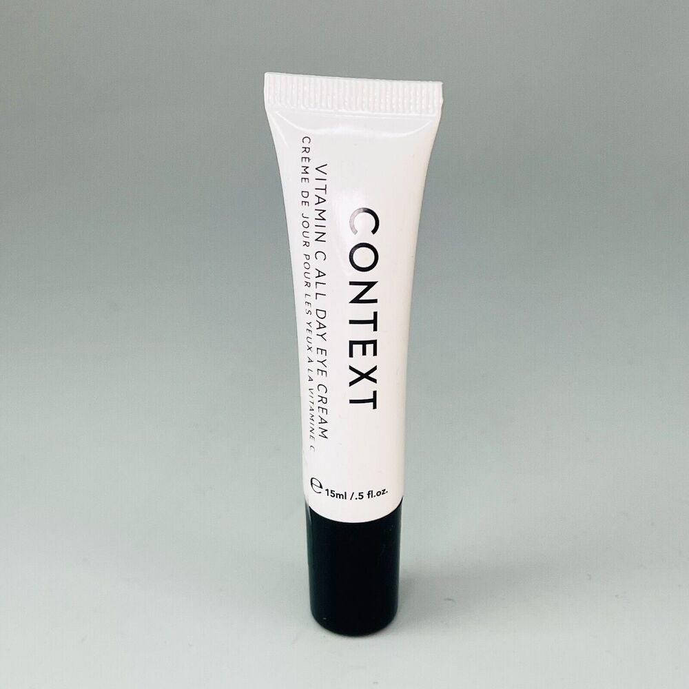 Context Vitamin C Day Eye Cream Dark Circles Puffiness Hydrate .5 fl oz 15ml New